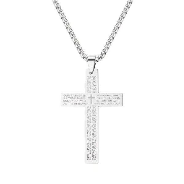 Lord's Prayer Cross Pendant