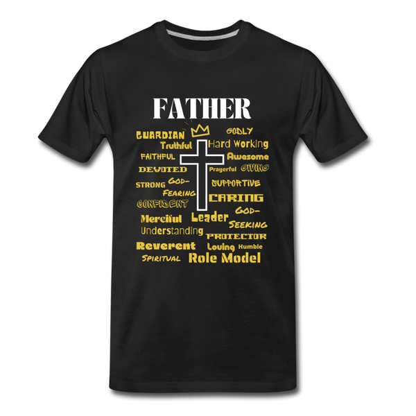 Qualities of a Believing Father T-Shirt - black