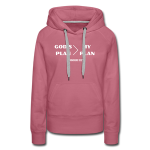 God's Plan > My Plan Woman's Hoodie - mauve