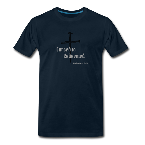 Cursed to Redeemed Men's T-Shirt - deep navy