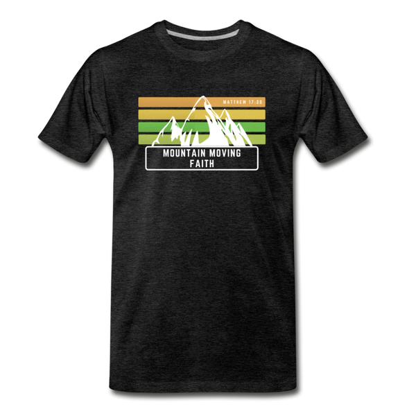 Mountain Moving Faith Men's T-Shirt - charcoal grey