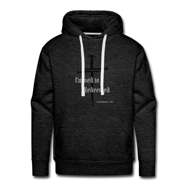 Cursed to Redeemed Men’s Hoodie - charcoal grey